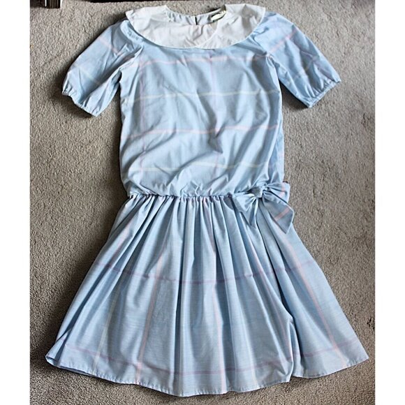 Vintage Dresses & Skirts - Vintage 80s You Babes II - LIKE NEW Nostalgic Drop Waist Dress, sz 9 Med